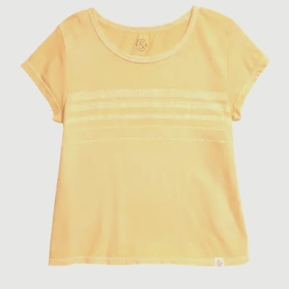 Treasure & Bond (Nordstrom Brand) Girls' Yellow Stripe Sundress Tee - Picture 1 of 9